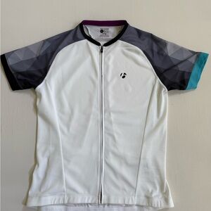 Bontrager Women’s White and Gray Cycling Short  Sleeved Jersey